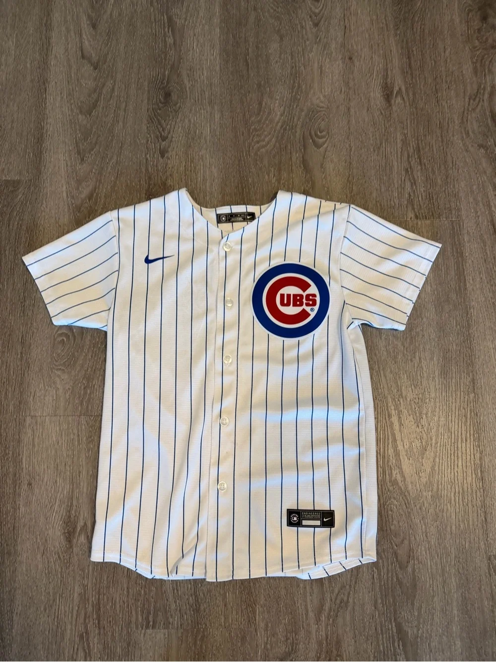 Chicago Cubs Nike Team Pinstripe Jersey Size Youth Medium
